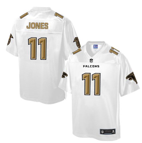 Men's Game Julio Jones Nike Jersey White - #11 Pro Line Fashion NFL Atlanta Falcons